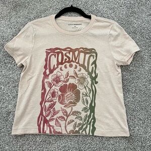 Lucky Brand Women's Cosmic Graphic Tee - Cream XS